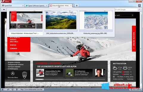 Skärmdump Opera för Windows 8