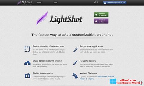 Skärmdump LightShot för Windows 8