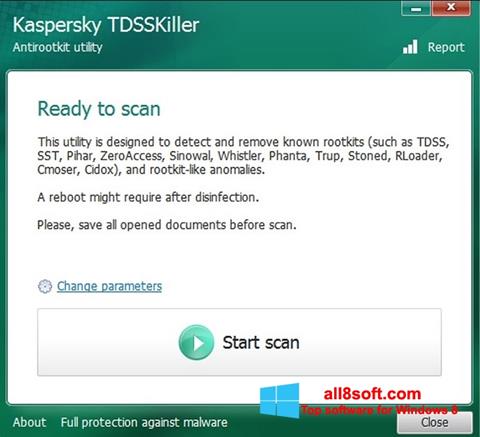 Skärmdump Kaspersky TDSSKiller för Windows 8