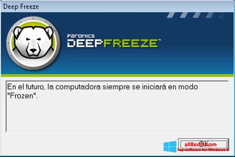Skärmdump Deep Freeze för Windows 8