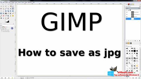 Skärmdump GIMP för Windows 8