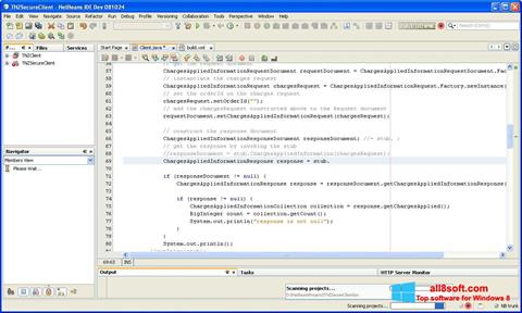 Skärmdump NetBeans för Windows 8