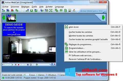 Skärmdump Active WebCam för Windows 8