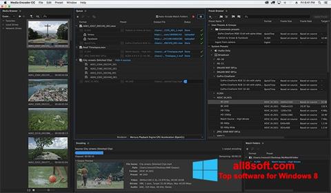 Skärmdump Adobe Media Encoder för Windows 8