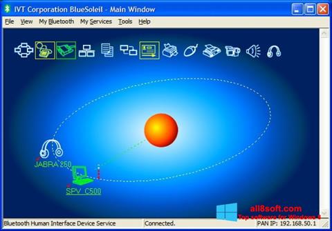 Skärmdump BlueSoleil för Windows 8