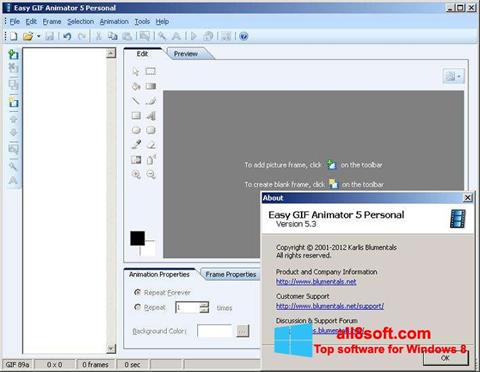 Skärmdump Easy GIF Animator för Windows 8
