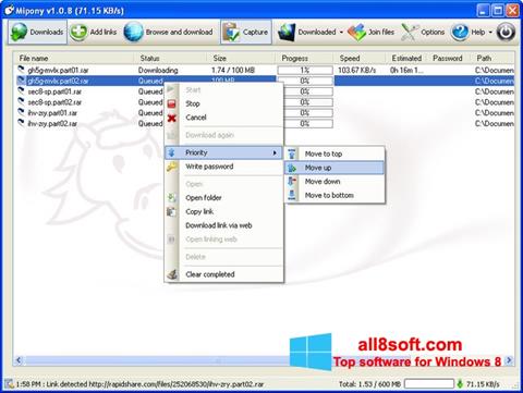 Skärmdump Mipony för Windows 8
