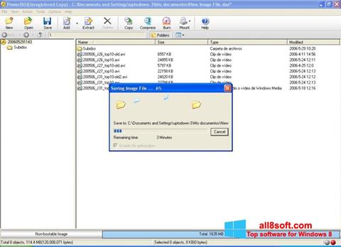 Skärmdump PowerISO för Windows 8