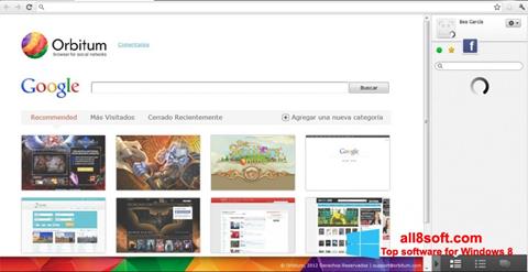 Skärmdump Orbitum för Windows 8