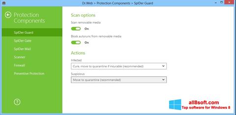 Skärmdump Dr.Web Security Space för Windows 8