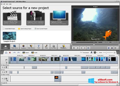 Skärmdump AVS Video Editor för Windows 8