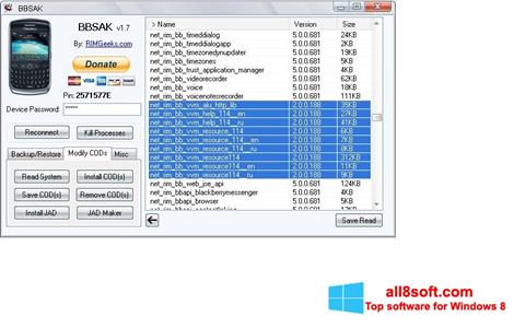 Skärmdump BBSAK för Windows 8