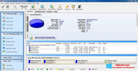 Skärmdump Paragon Hard Disk Manager för Windows 8