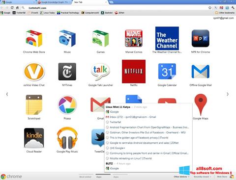 Skärmdump Google Chrome Offline Installer för Windows 8