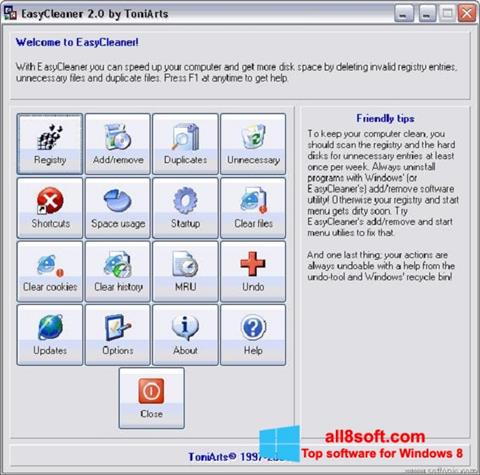 Skärmdump EasyCleaner för Windows 8
