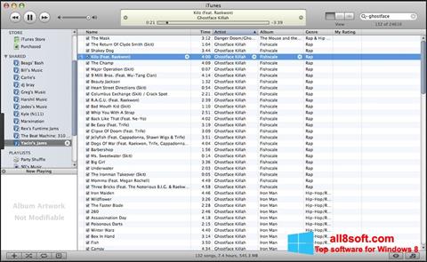 Skärmdump iTunes för Windows 8