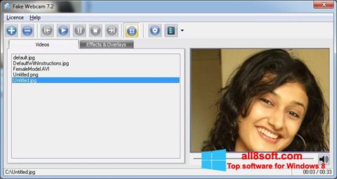 Skärmdump Fake Webcam för Windows 8