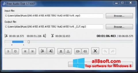 Skärmdump Free Audio Dub för Windows 8