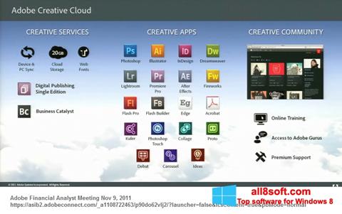 Skärmdump Adobe Creative Cloud för Windows 8