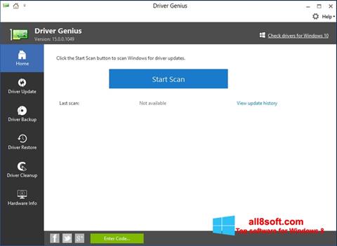 Skärmdump DriverScanner för Windows 8