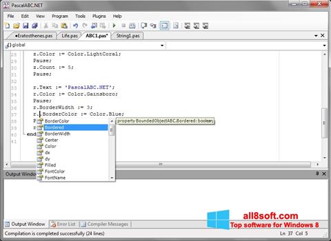 Skärmdump Pascal ABC för Windows 8