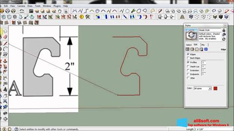 Skärmdump SketchUp för Windows 8