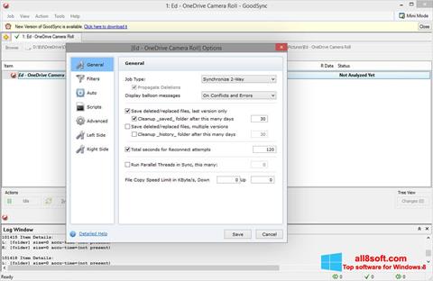 Skärmdump GoodSync för Windows 8