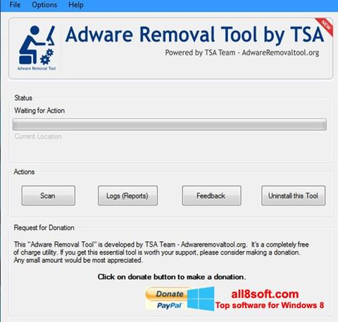 Skärmdump Adware Removal Tool för Windows 8