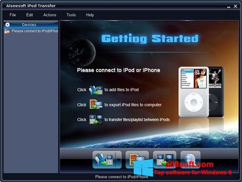 Skärmdump iPhone PC Suite för Windows 8