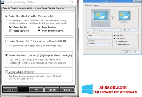 Skärmdump Easy Display Manager för Windows 8